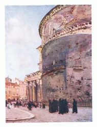 Pantheon, a flank view